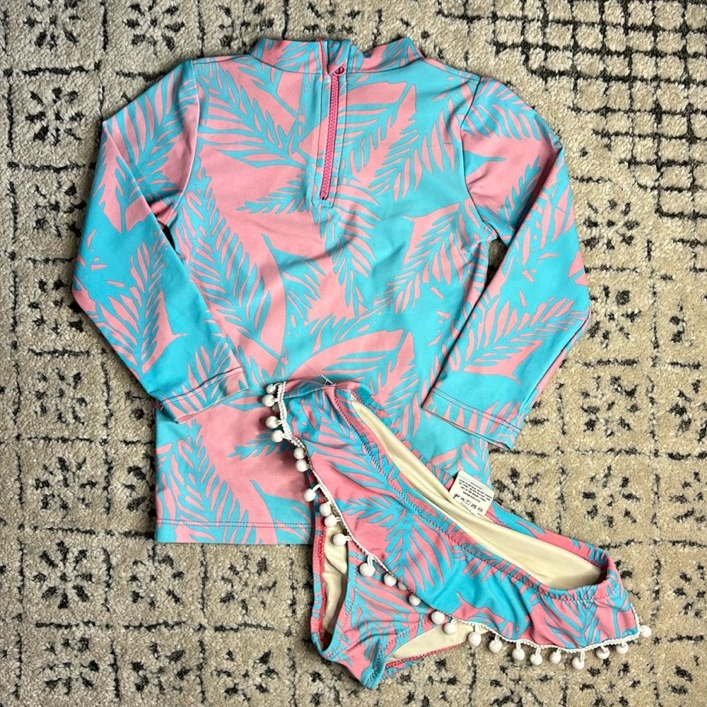 Shade Critters palm beach Rash guard Set 2-3T